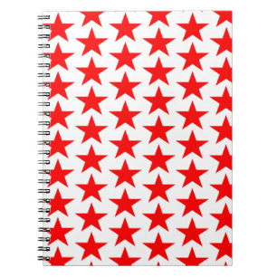 Cuaderno Patrón de estrella roja