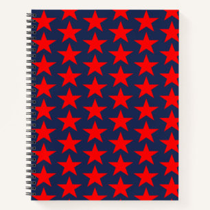 Cuaderno Patrón de estrella roja