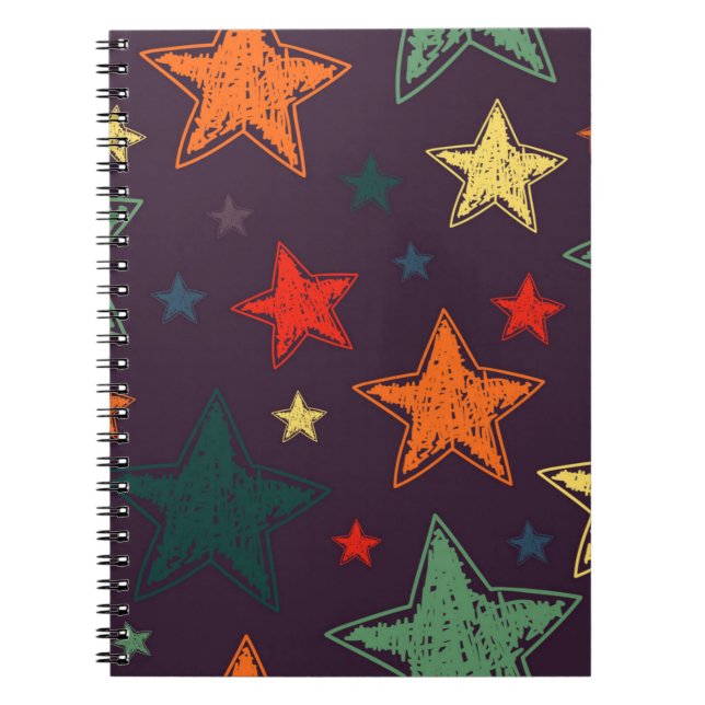 Cuaderno patrón de estrellas (Frente)