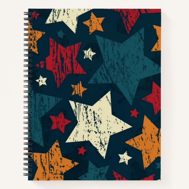 Cuaderno Patrón de estrellas (Anverso)