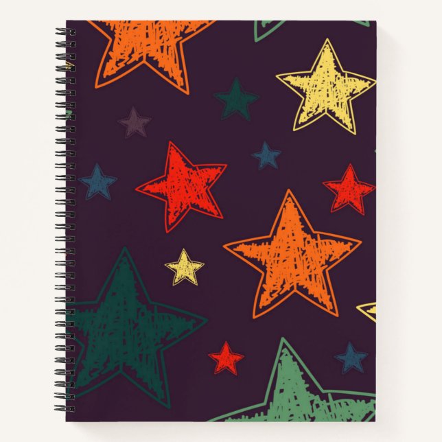 Cuaderno Patrón de estrellas (Anverso)