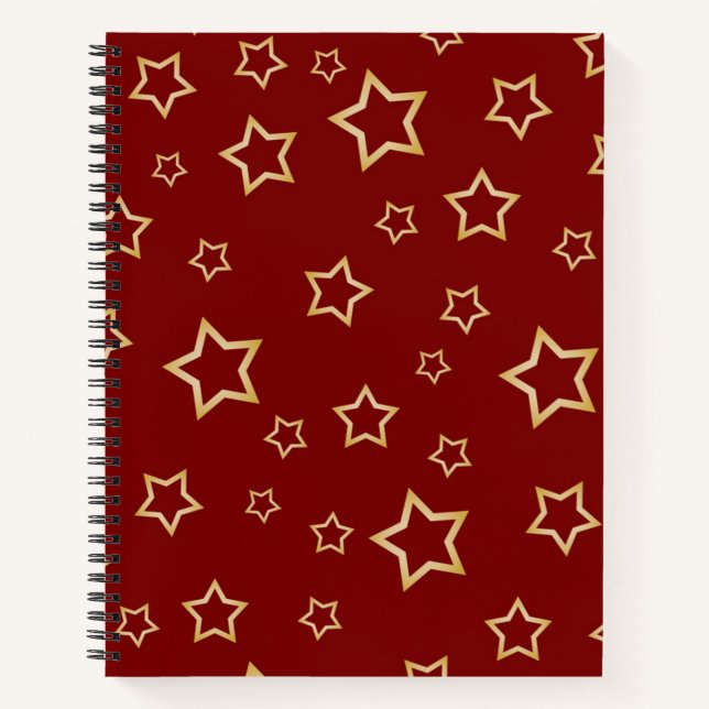 Cuaderno patrón de estrellas (Anverso)