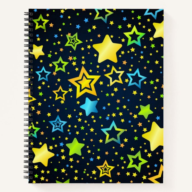 Cuaderno Patrón de estrellas (Anverso)