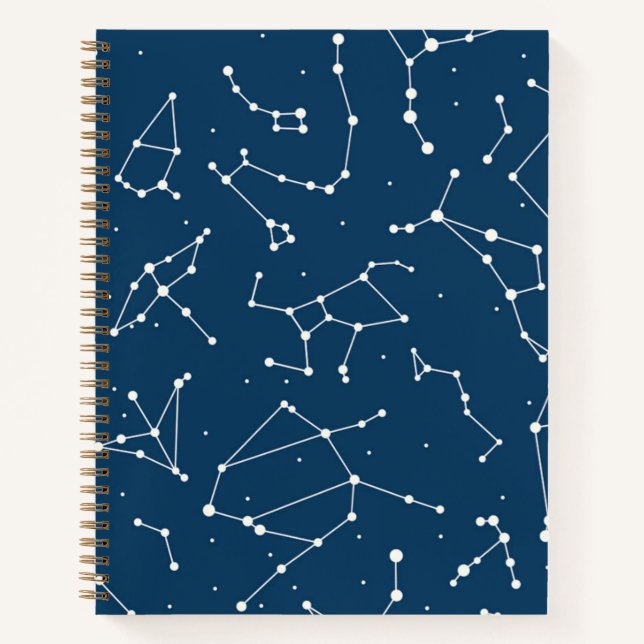 Cuaderno Patrón de estrellas de constelación (Anverso)