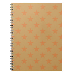 Cuaderno Patrón de estrellas rojas