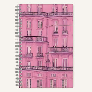 Cuaderno Patrón de Fachada de Apartamento Parisino Rosa E