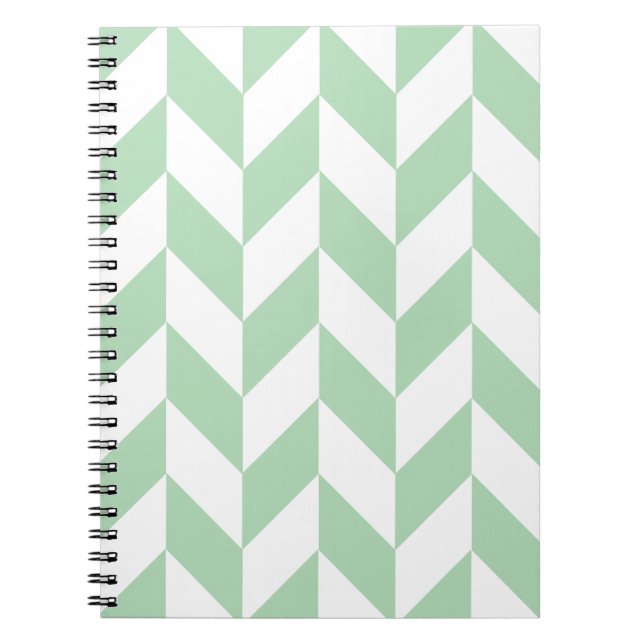 Cuaderno Patrón de faldón verde de impresión (Frente)