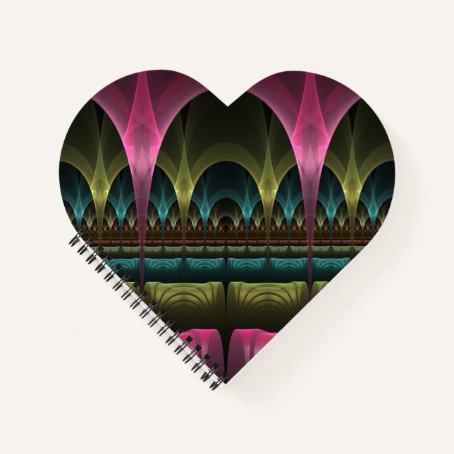 Cuaderno Patrón de fantasía especial Resumen Fractal colori (Anverso)