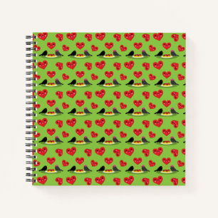 Cuaderno Patrón de fechas románticas de Spaghetti Meatball