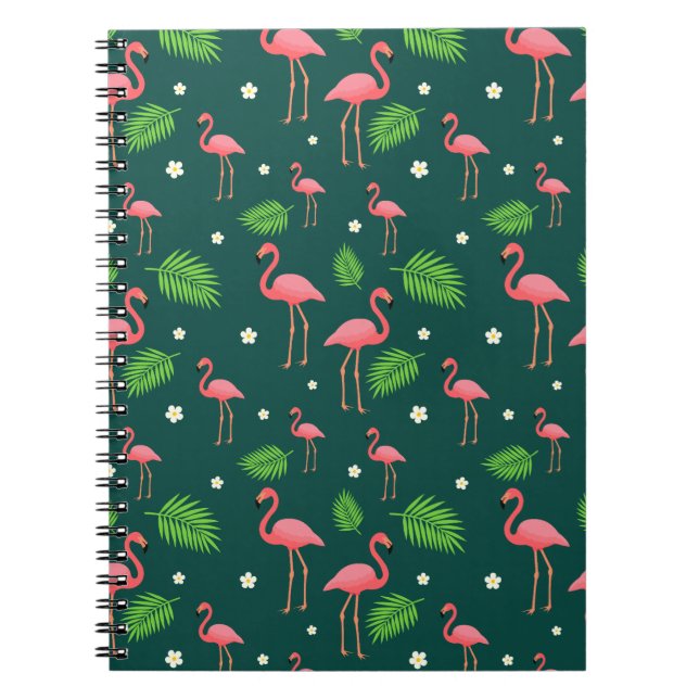 Cuaderno Patrón de Flamenco Tropical (Frente)