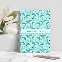 Patrón de flamencos azules modernos