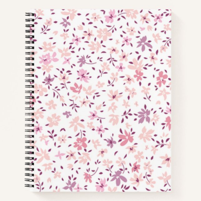 Cuaderno Patrón de flor (Anverso)