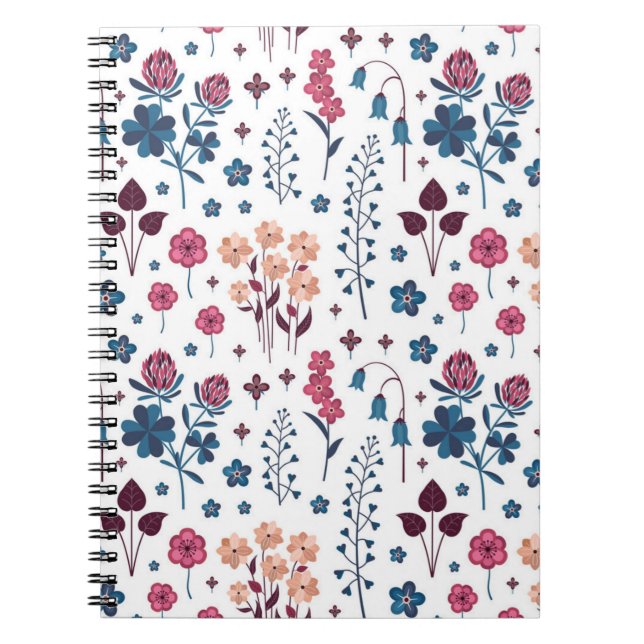 Cuaderno Patrón de flor (Frente)