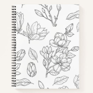 Cuaderno Patrón de flor
