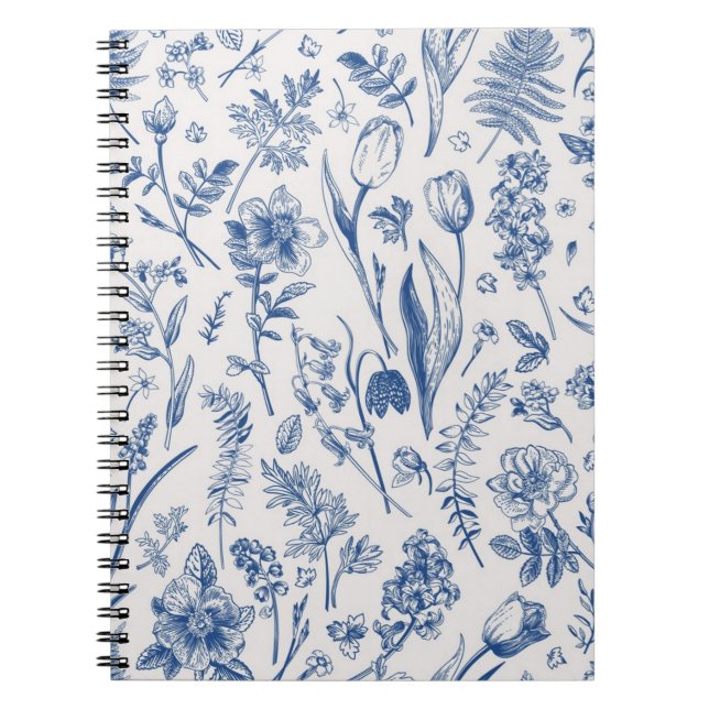 Cuaderno Patrón de flor (Frente)
