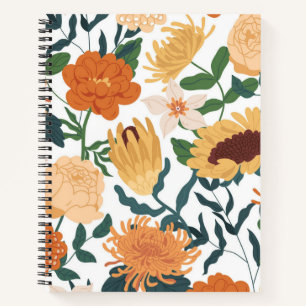 Cuaderno Patrón de flor
