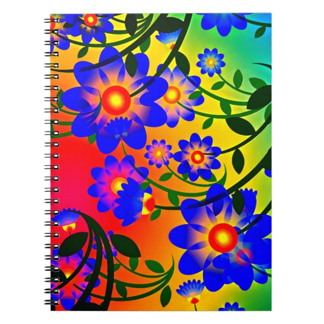 Cuaderno Patrón de flor (Frente)