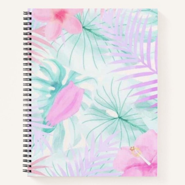 Cuaderno Patrón de flor (Anverso)