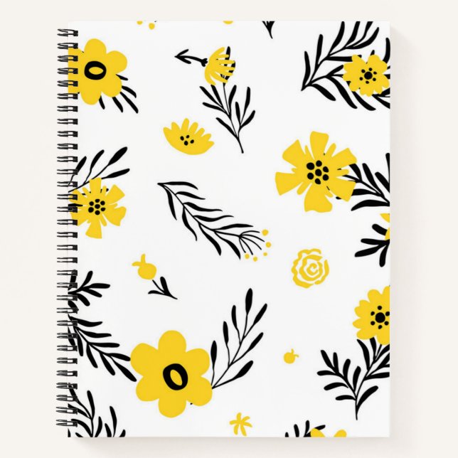 Cuaderno Patrón de flor (Anverso)
