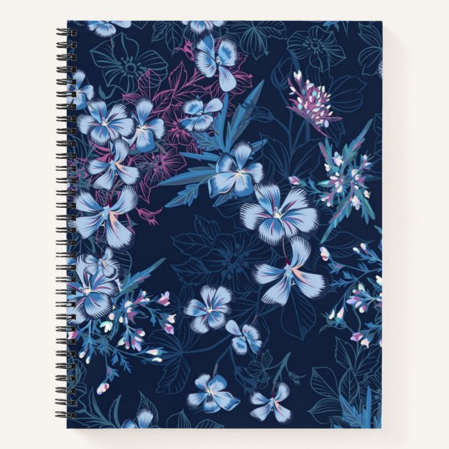 Cuaderno Patrón de flor (Anverso)