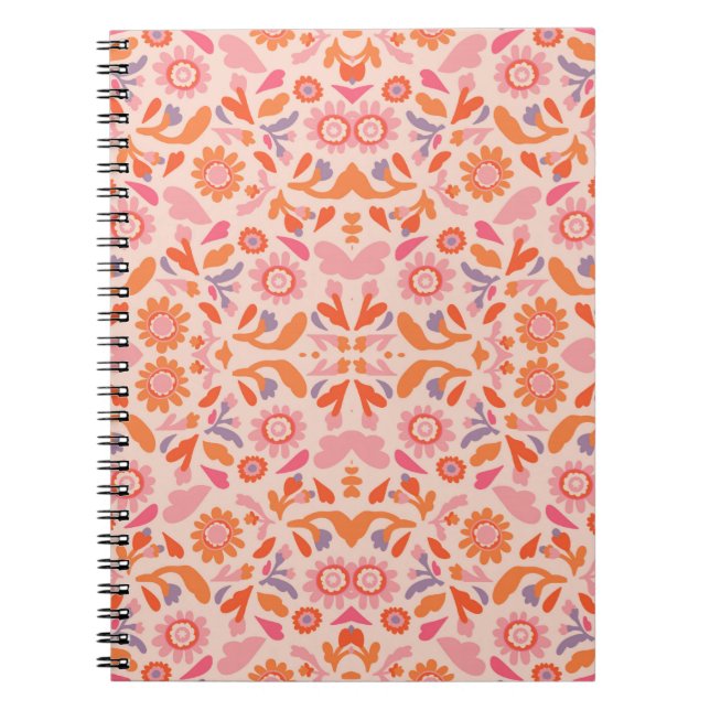 Cuaderno Patrón de flor (Frente)
