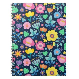 Cuaderno Patrón de flor