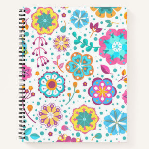 Cuaderno Patrón de flor