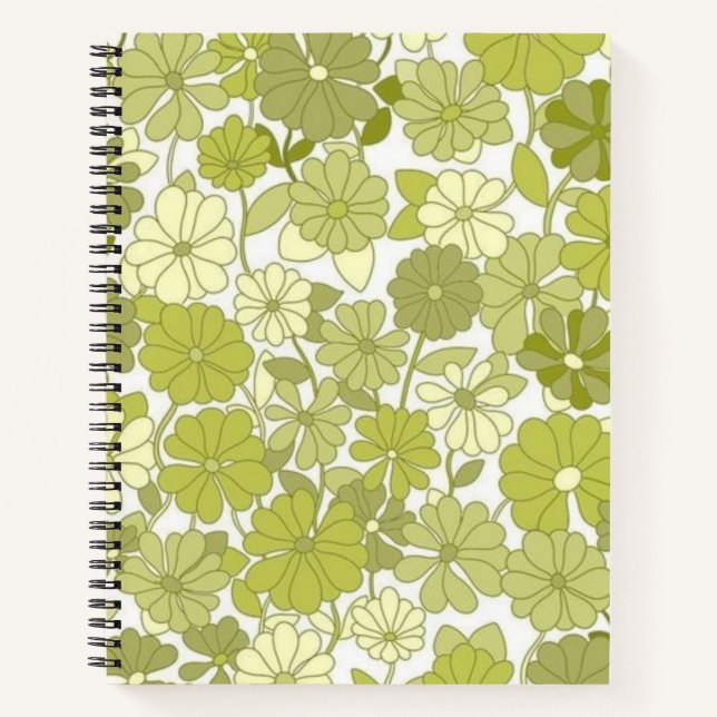 Cuaderno Patrón de flor (Anverso)