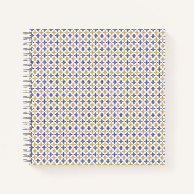 Cuaderno Patrón de flor (Anverso)