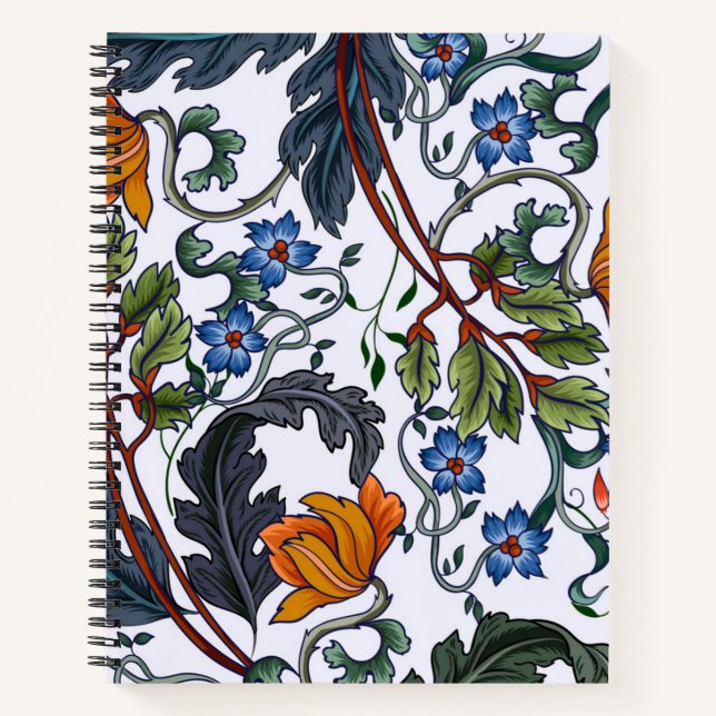 Cuaderno Patrón de flor (Anverso)