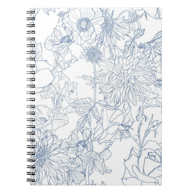 Cuaderno Patrón de flor (Frente)
