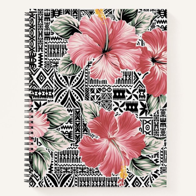 Cuaderno Patrón de flor (Anverso)