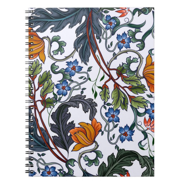 Cuaderno Patrón de flor (Frente)