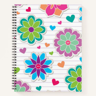 Cuaderno Patrón de flor