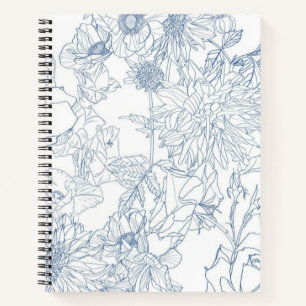 Cuaderno Patrón de flor