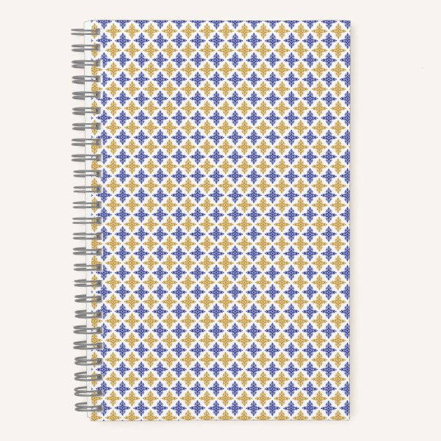 Cuaderno Patrón de flor (Anverso)