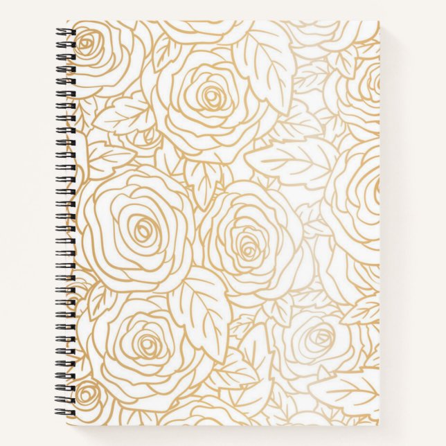 Cuaderno Patrón de flor (Anverso)