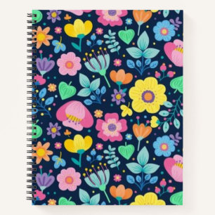 Cuaderno Patrón de flor