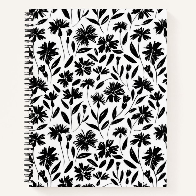 Cuaderno Patrón de flor (Anverso)