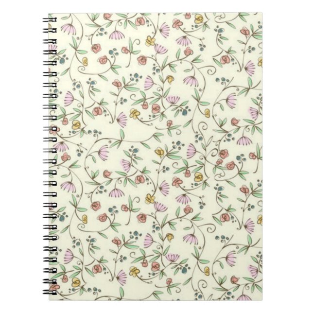 Cuaderno Patrón de flor (Frente)