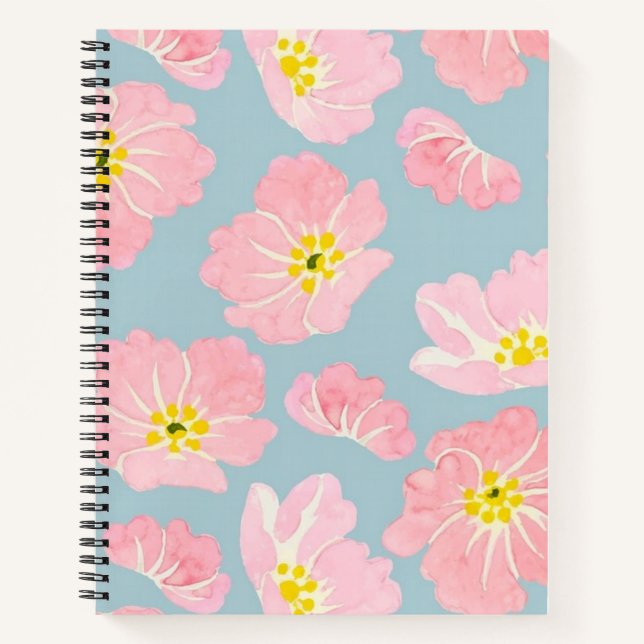 Cuaderno Patrón de flor (Anverso)