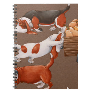 Cuaderno patrón de flor blanca lindo diseño ilustracion v