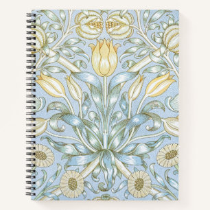 Cuaderno Patrón de flor de lirio y granada de William Morri