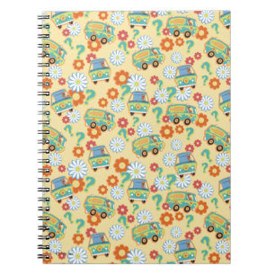 Cuaderno Patrón de flor de máquina de misterio Scooby-Doo