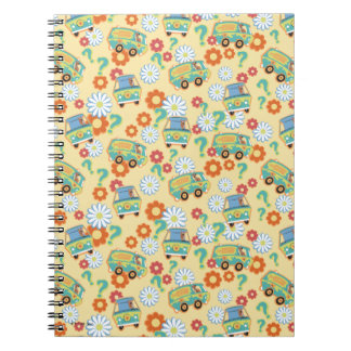 Cuaderno Patrón de flor de máquina de misterio Scooby-Doo