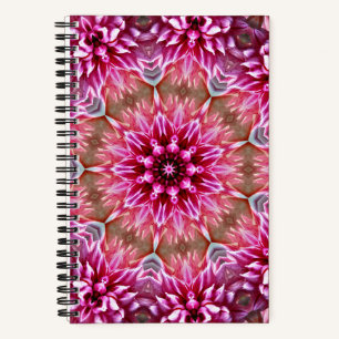 Cuaderno Patrón de Flor Rosa Mandala Geométrico-67545