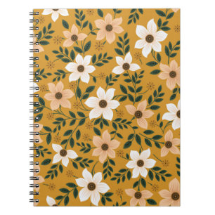 Cuaderno patrón de flor tradicional sin fisuras en muster