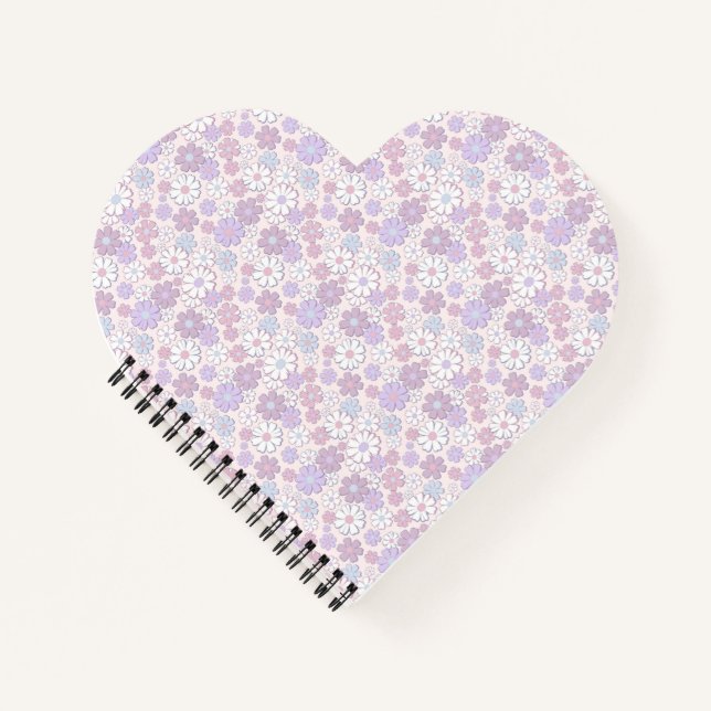 Cuaderno Patrón de Flor Y2K (Anverso)