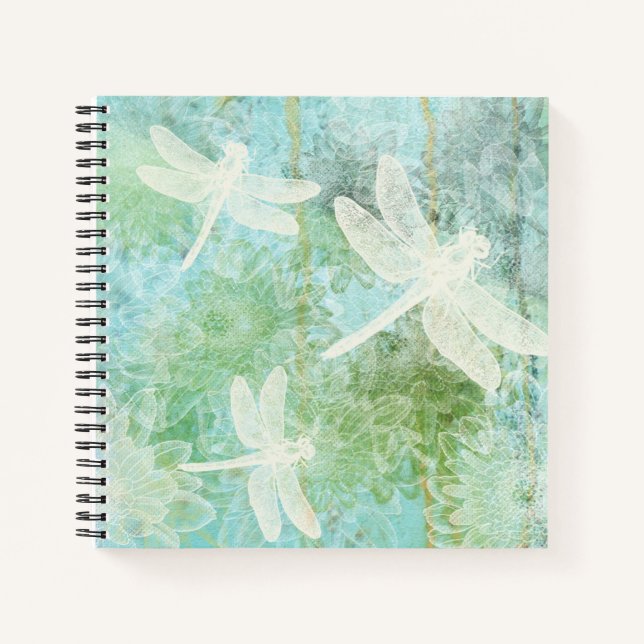 Cuaderno Patrón De Flor Y Dragón (Anverso)