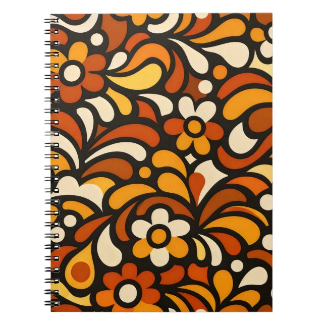 Cuaderno Patrón de Floración de Otoño (Frente)